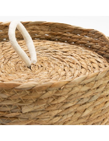 Paniers ronds avec couvercles – Organisation zen naturelle