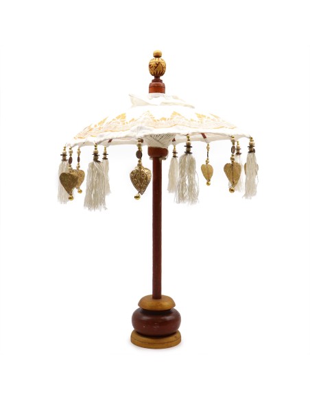 Ombrelle balinaise décorative dorée – Élégance zen