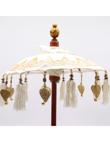 Ombrelle balinaise décorative dorée – Élégance zen