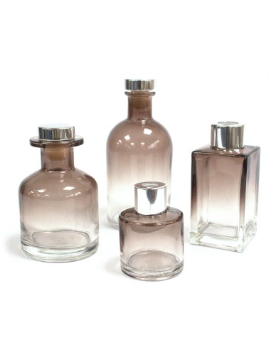 Flacon diffuseur rond – Style ancien, finition charbon 250ml
