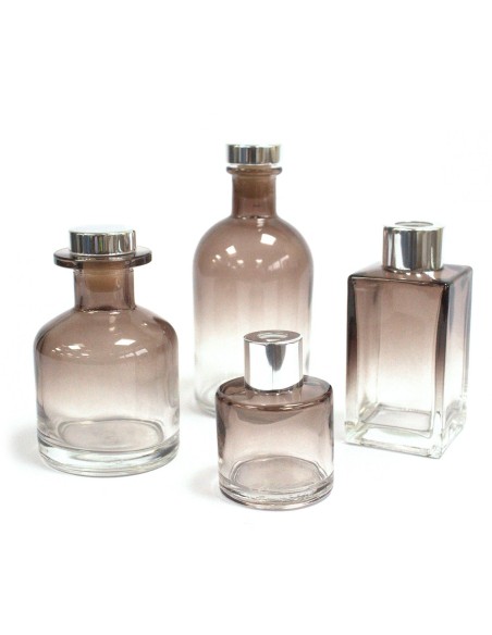 Flacon diffuseur rond – Style ancien, finition charbon 250ml