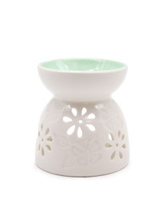 Brûle-parfum classique floral – Bleu zen
