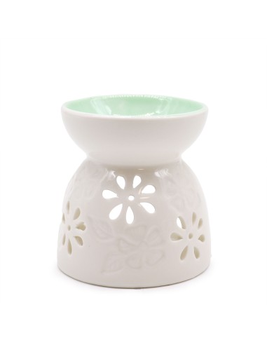 Brûle-parfum classique floral – Bleu zen