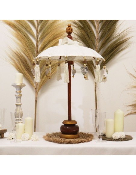 Ombrelle balinaise décorative naturelle – Zen authentique