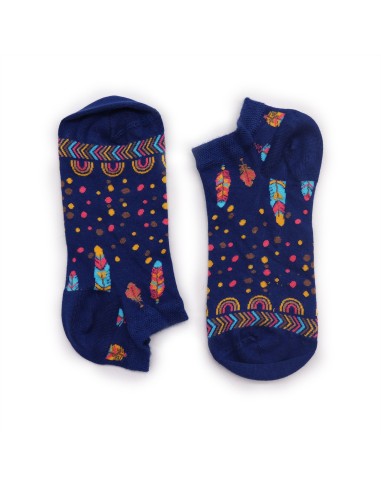 Chaussettes basses en bambou Hop Hare – Plumes d’Inde (S/M)