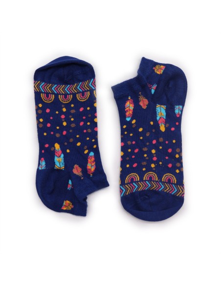 Chaussettes basses en bambou Hop Hare – Plumes d’Inde (S/M)