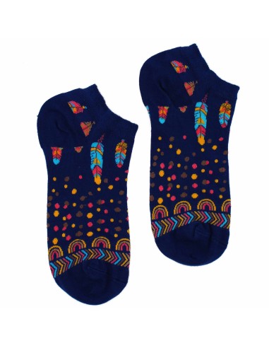 Chaussettes basses en bambou Hop Hare – Plumes d’Inde (S/M)