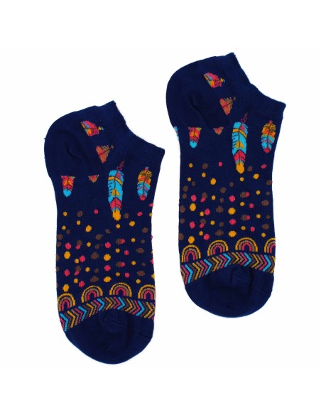 Chaussettes basses en bambou Hop Hare – Plumes d’Inde (S/M)