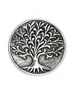 Porte?encens Arbre de Vie – Aluminium poli