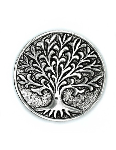 Porte?encens Arbre de Vie – Aluminium poli