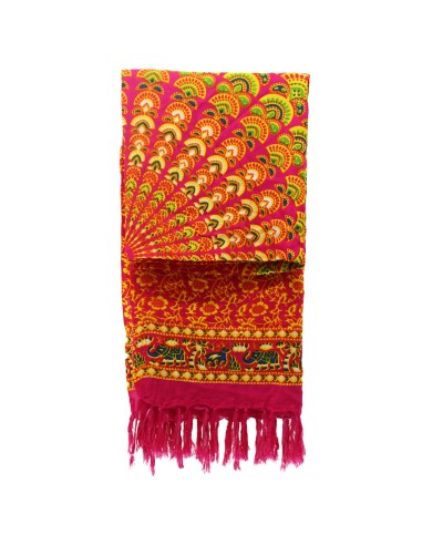 Pareo mandala – Ruby & lime
