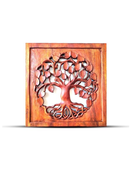 Panneau mural Arbre de Vie en bois – Énergie universelle
