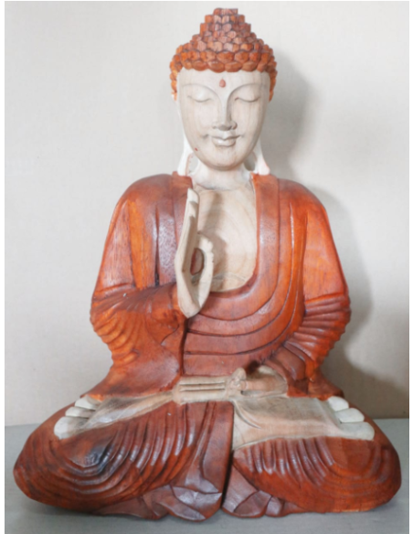 Statue de Bouddha sculptée main – Transmission spirituelle