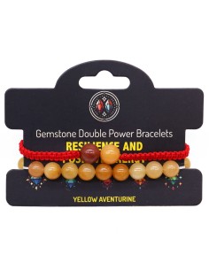Bracelet double énergie – Aventurine jaune