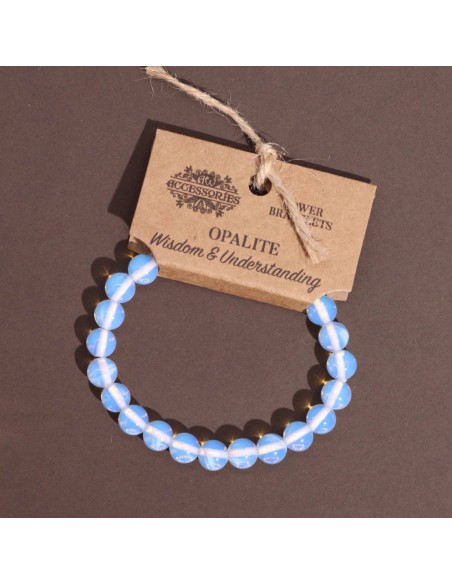 Bracelet énergétique en opalite – Douce lumière