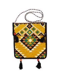 Sac messenger Kilim de festival – Jaune soleil