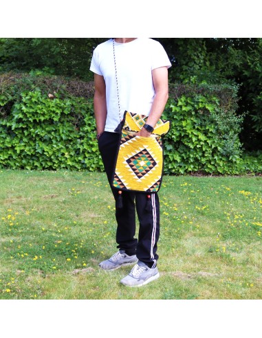 Sac messenger Kilim de festival – Jaune soleil