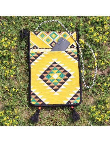 Sac messenger Kilim de festival – Jaune soleil