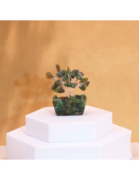 Mini arbre de pierres – Aventurine verte & orgonite
