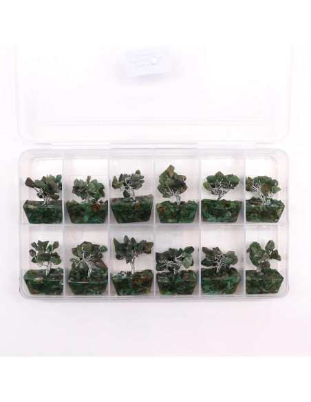 Mini arbre de pierres – Aventurine verte & orgonite