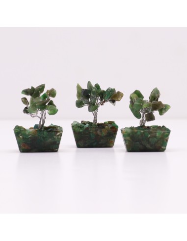 Mini arbre de pierres – Aventurine verte & orgonite