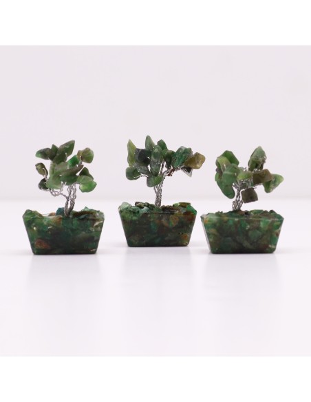 Mini arbre de pierres – Aventurine verte & orgonite