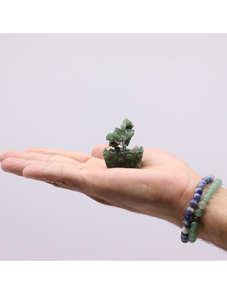 Mini arbre de pierres – Aventurine verte & orgonite