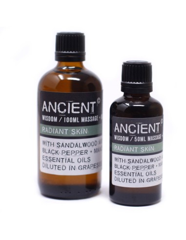 Huile de massage peau radieuse – Éclat zen