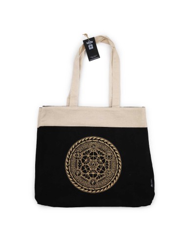 Sac tote extra?grand en coton stonewashed – Chakra de la liberté