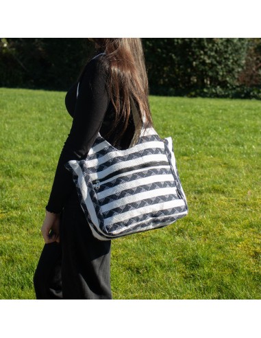 Sac jacquard naturel – Atlas nomade «?Muse voyageuse?»