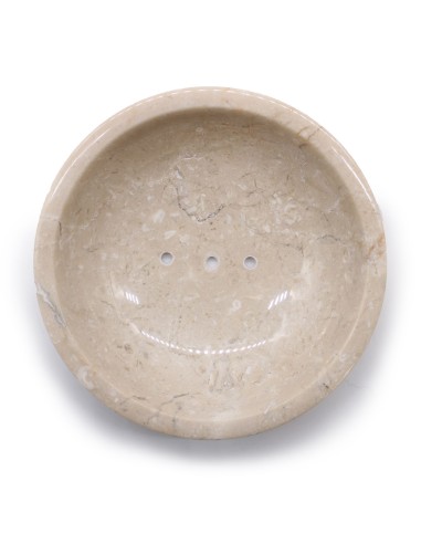 Porte-savon rond en marbre – Ton miel