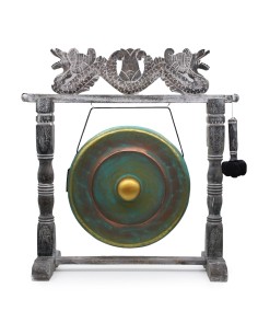 Gong de méditation moyen avec support