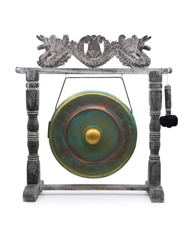 Gong de méditation moyen avec support