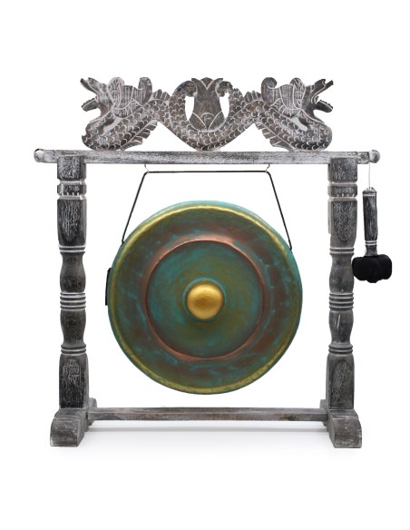 Gong de méditation moyen avec support