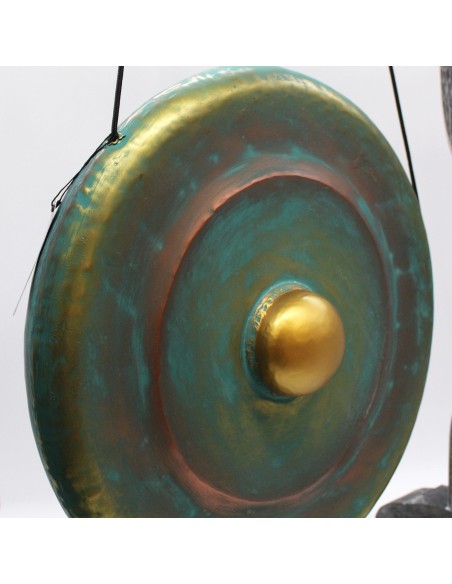 Gong de méditation moyen avec support