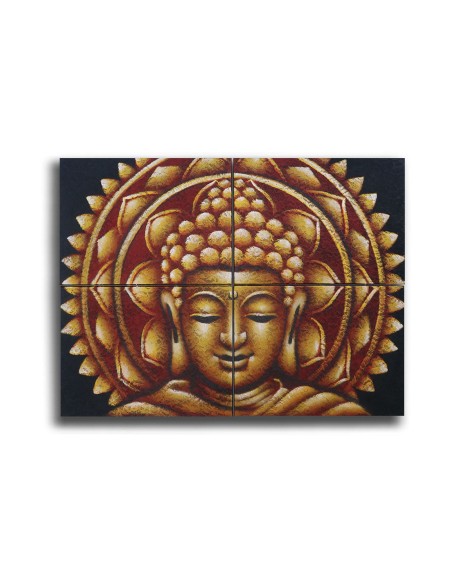 Brocarts muraux Bouddha doré – Sérénité rayonnante