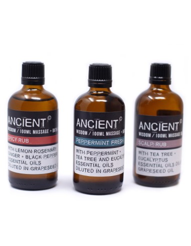 Huile de massage chaleureuse & dynamisante