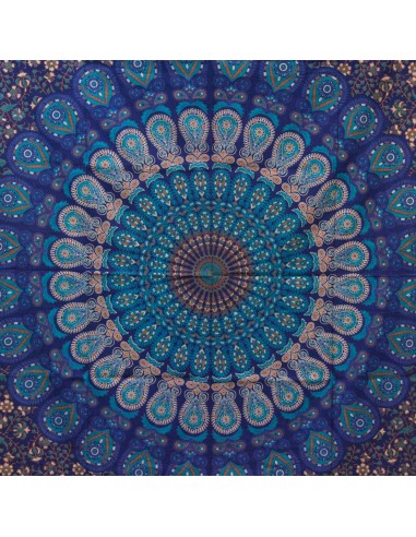 Colcha en coton Mandala classique – Harmonie intérieure