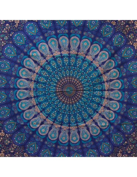 Colcha en coton Mandala classique – Harmonie intérieure