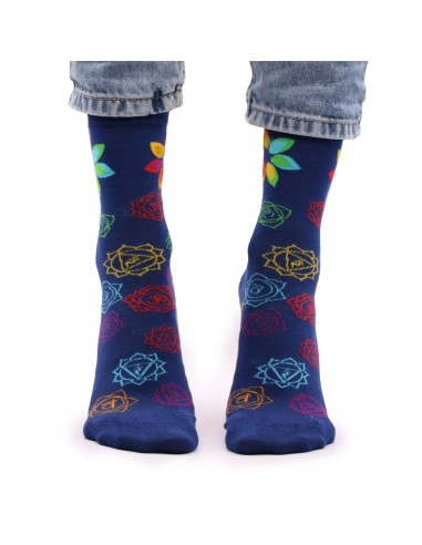 Chaussettes en bambou Hop Hare – Chakra Arc-en-ciel (S/M)