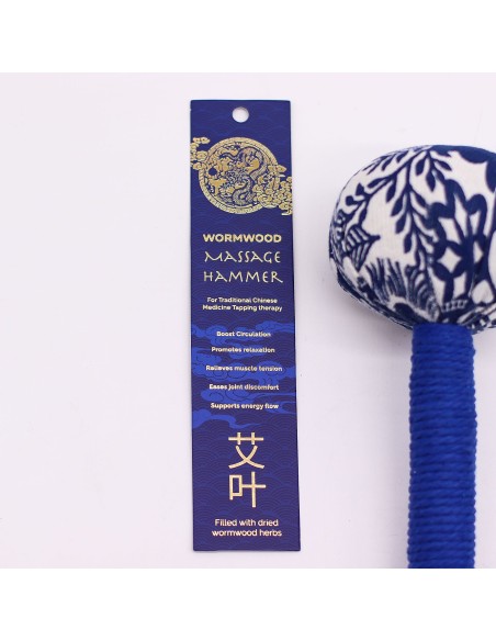 Marteau de massage à l’armoise – Bleu zen
