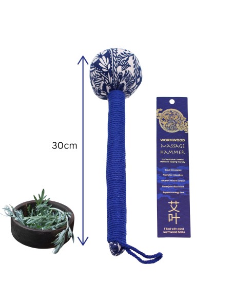 Marteau de massage à l’armoise – Bleu zen