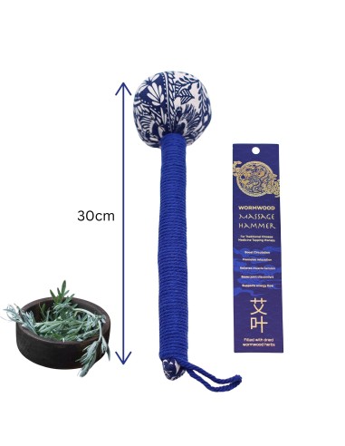 Marteau de massage à l’armoise – Bleu zen