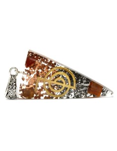 Pendentif orgonite – Pointe “Power” aux trois métaux