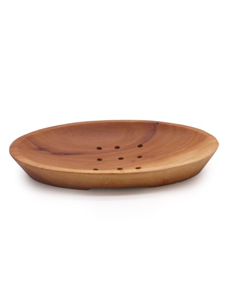Porte-savon classique en acajou – Ovale