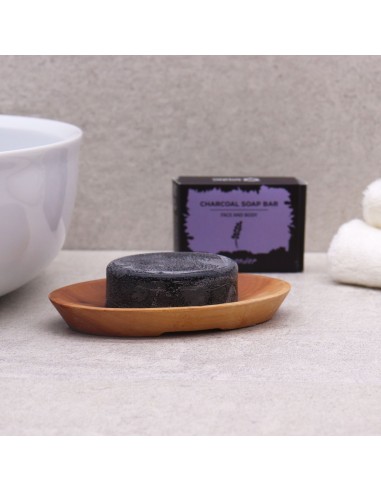 Porte-savon classique en acajou – Ovale