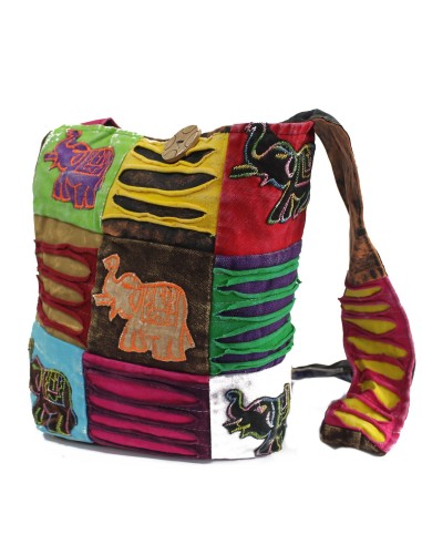 Sac ethnique style hippie – Chocolat & éléphant