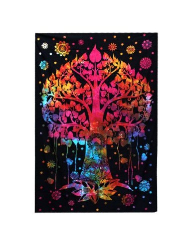 Colcha & tenture Arbre Bodhi – Éveil spirituel