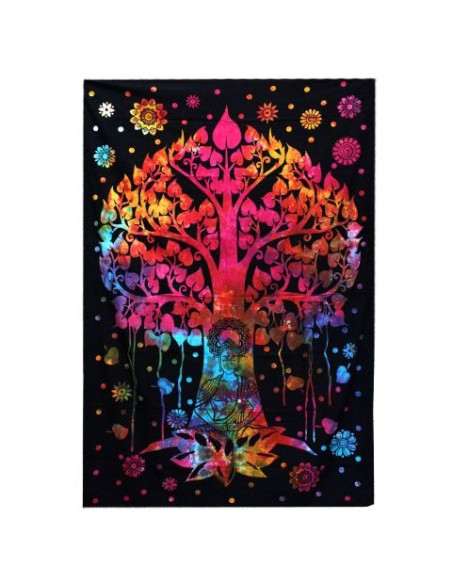 Colcha & tenture Arbre Bodhi – Éveil spirituel