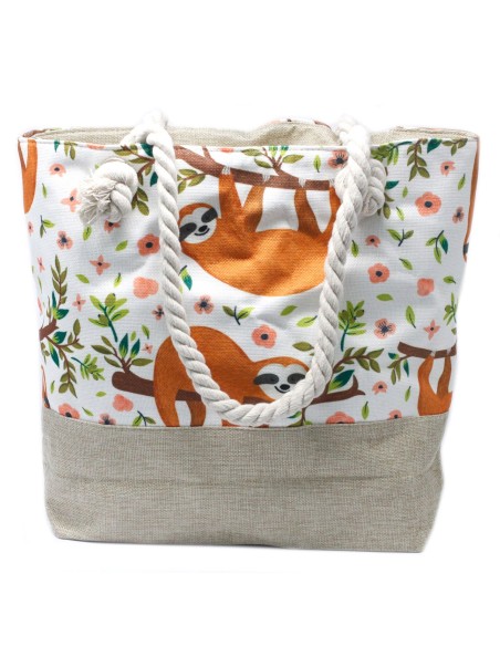 Sac shopper à anses en corde – Paresseux